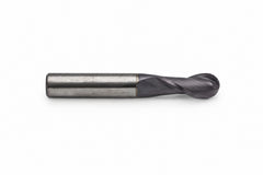 Fullerton 7/16" 2 Flute TiAlN Coated Carbide Ball Nose Endmill - 3215 Series