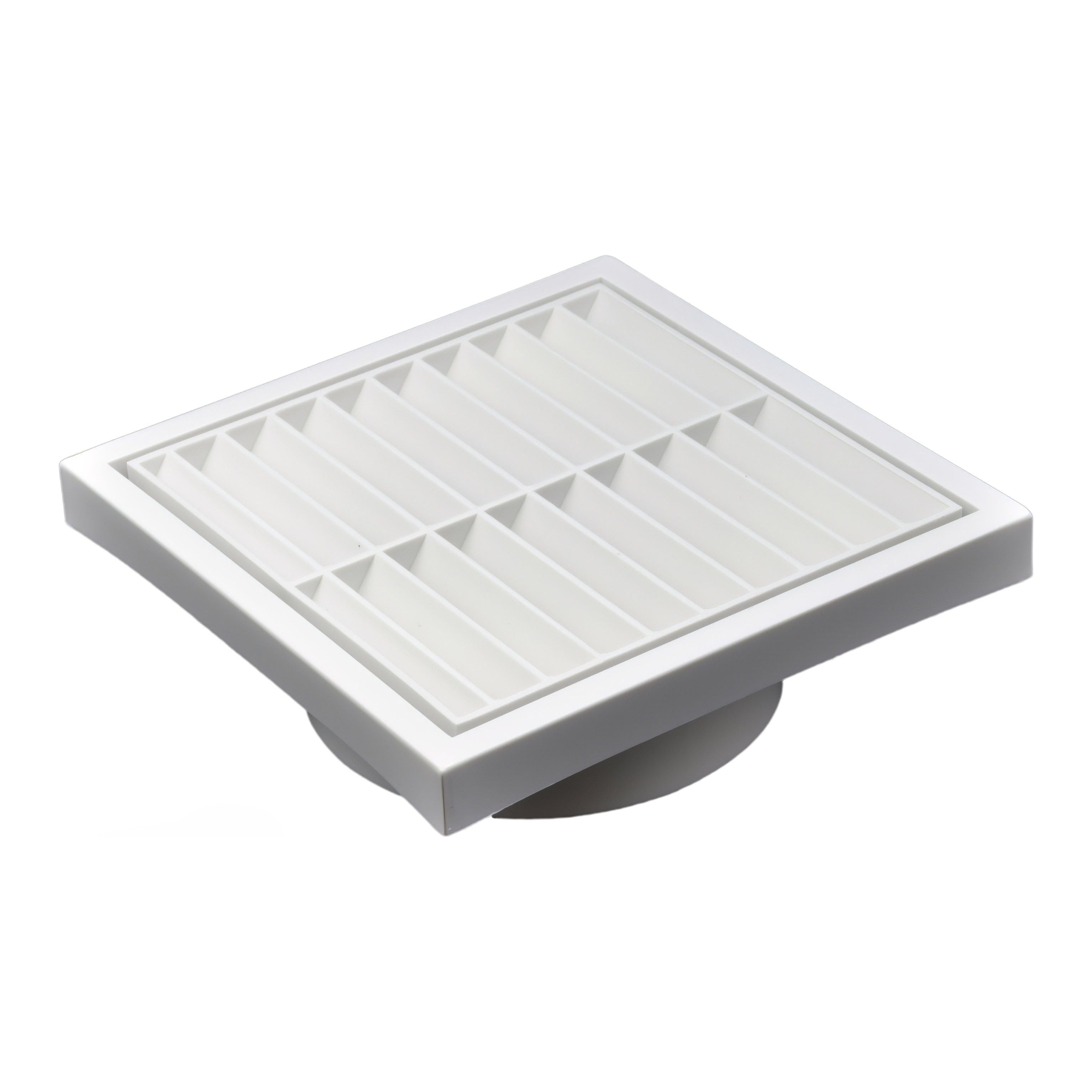 Twin Pack PFL125 Ductsure Ducting Wall Vent : Fixed Louver - Φ125