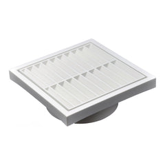 Twin Pack PFL125 Ductsure Ducting Wall Vent : Fixed Louver - Φ125