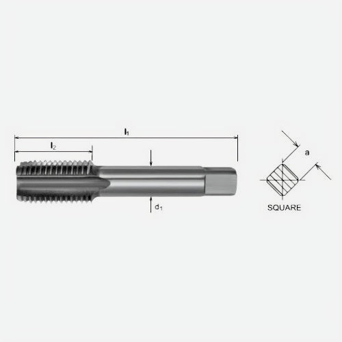 Somta Series 519 – HSS HSS M3 X 0.5 L/H Intermediate Tap