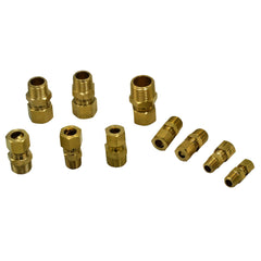 40pc Brass Compression Male Connector Grab Kit Assortment