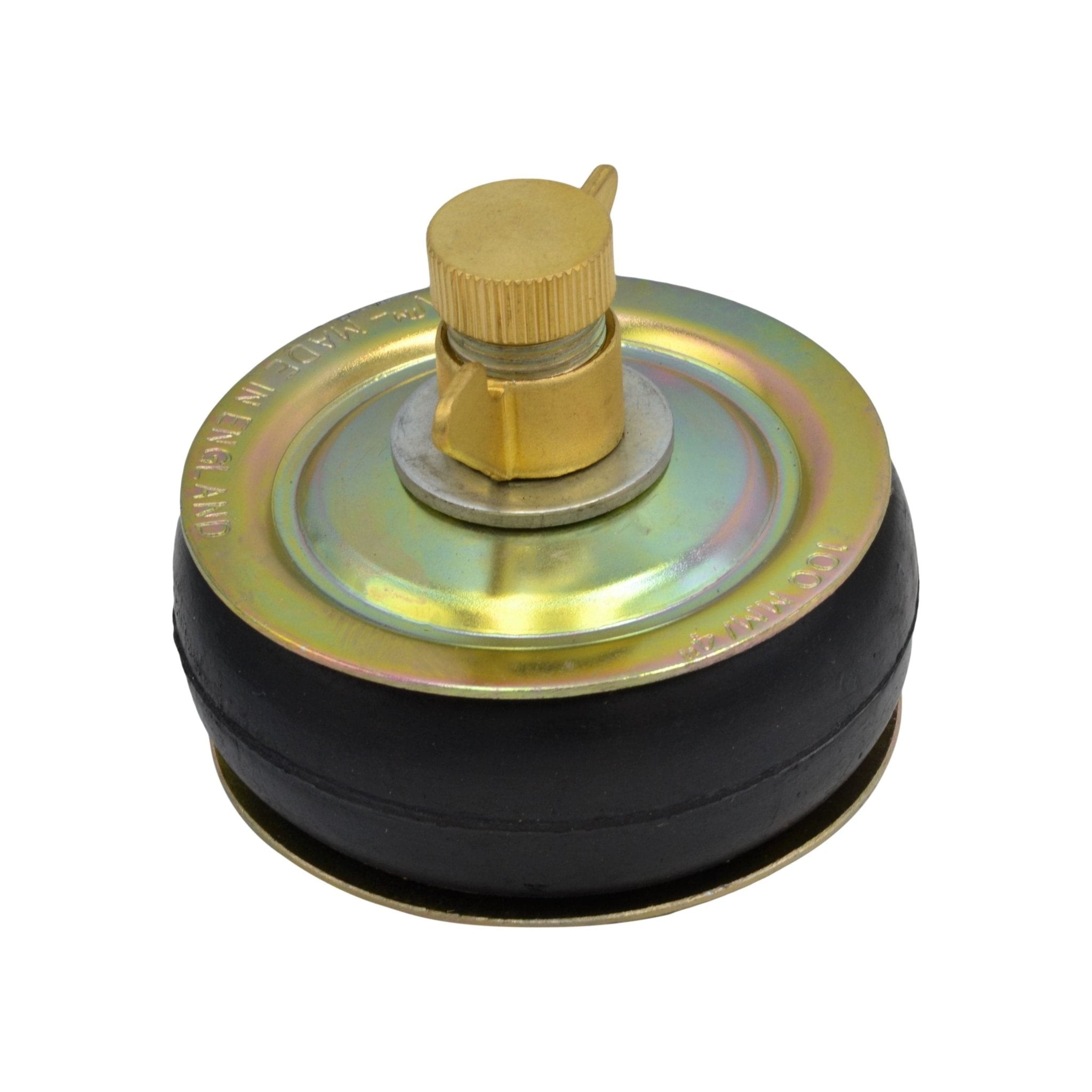 4" 100mm Steel Expanding Plug with 1/2" Bypass 94-113mm Range - Twin Eagle Imports