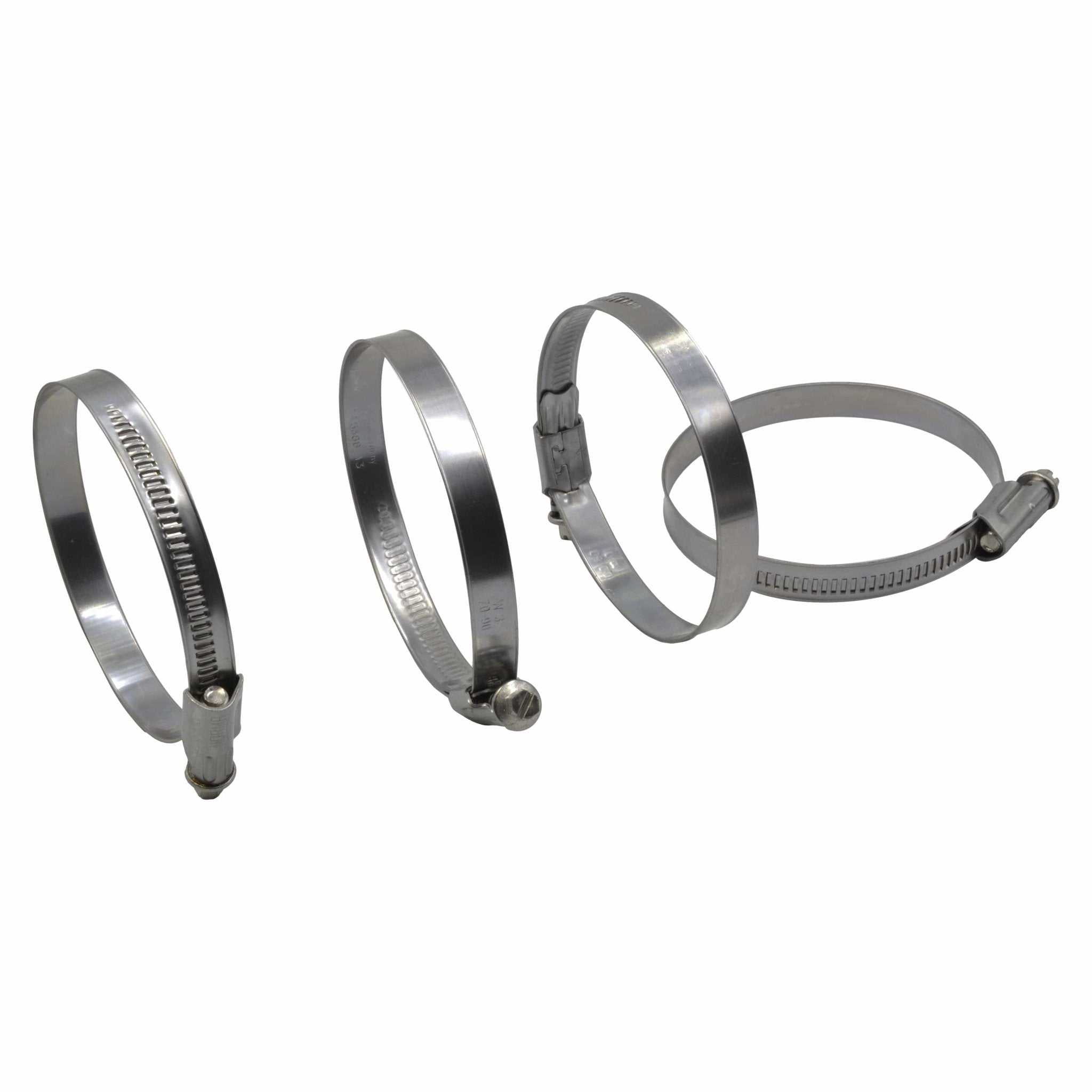 4 Piece Norma 304 Stainless Steel 70-90mm Worm Drive Hose Clamp - Twin Eagle Imports