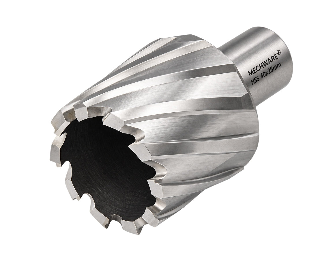 40 x 25mm D.O.C HSS Weldon Shank Annular Cutter - Twin Eagle Imports