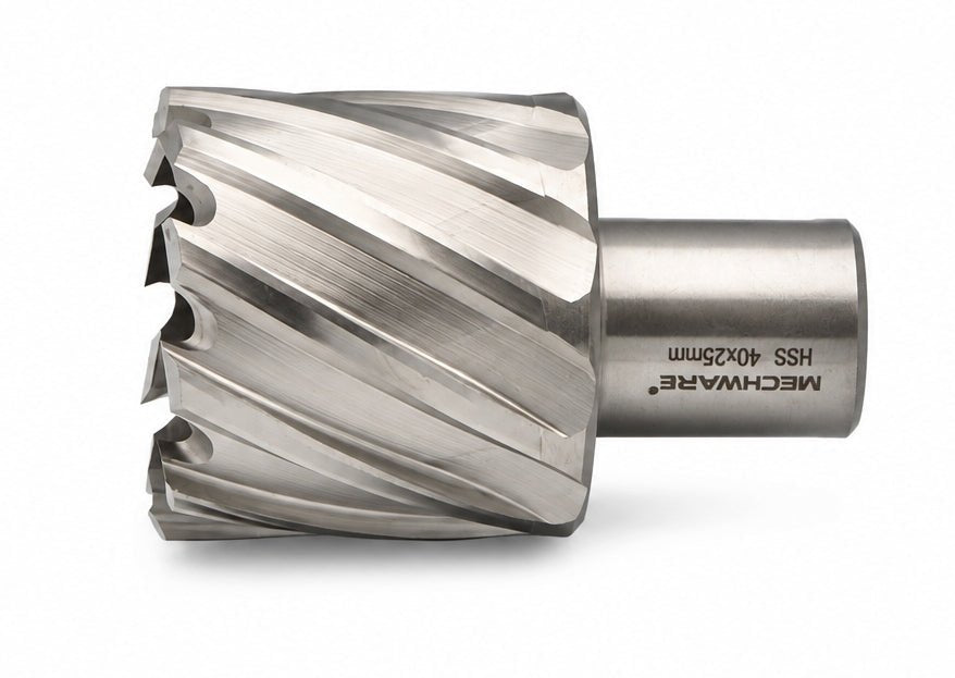40 x 25mm D.O.C HSS Weldon Shank Annular Cutter - Twin Eagle Imports
