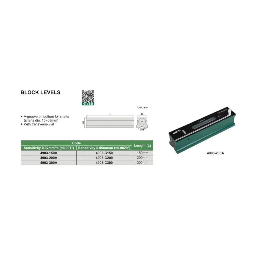 Insize Block Level 300m Series 4903-300A