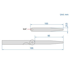 Insize Feeler Gauge Set 0.05-1.00mm Range Series 4602-13