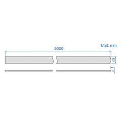 Insize Feeler Gauge Tape 0.1mm Range Series 4621-10