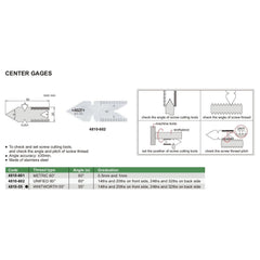Insize Thread Angle Gauge Whitworth 55° Range Series 4810-55
