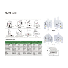 Insize Welding Gauge 99x84mm Range Series 4838-2