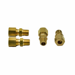 4pc Brass Compression Male Female Connector (T1/4xM1/8) - Twin Eagle Imports