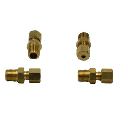 4pc Brass Compression Male Female Connector (T1/8xM1/8) - Twin Eagle Imports
