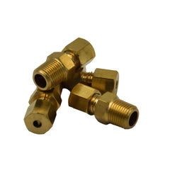 4pc Brass Compression Male Female Connector (T1/8xM1/8) - Twin Eagle Imports