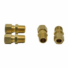 4pc Brass Compression Male Female Connector (T5/16xM1/4) - Twin Eagle Imports