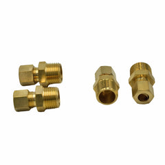 4pc Brass Compression Male Female Connector (T5/16xM3/8) - Twin Eagle Imports