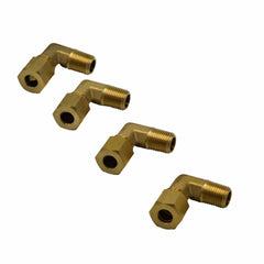 4pc Brass Compression Union 90° Male Female Elbow (T1/4xM1/8) - Twin Eagle Imports