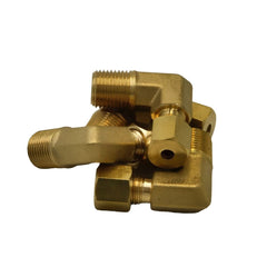 4pc Brass Compression Union 90° Male Female Elbow (T1/8xM1/8) - Twin Eagle Imports