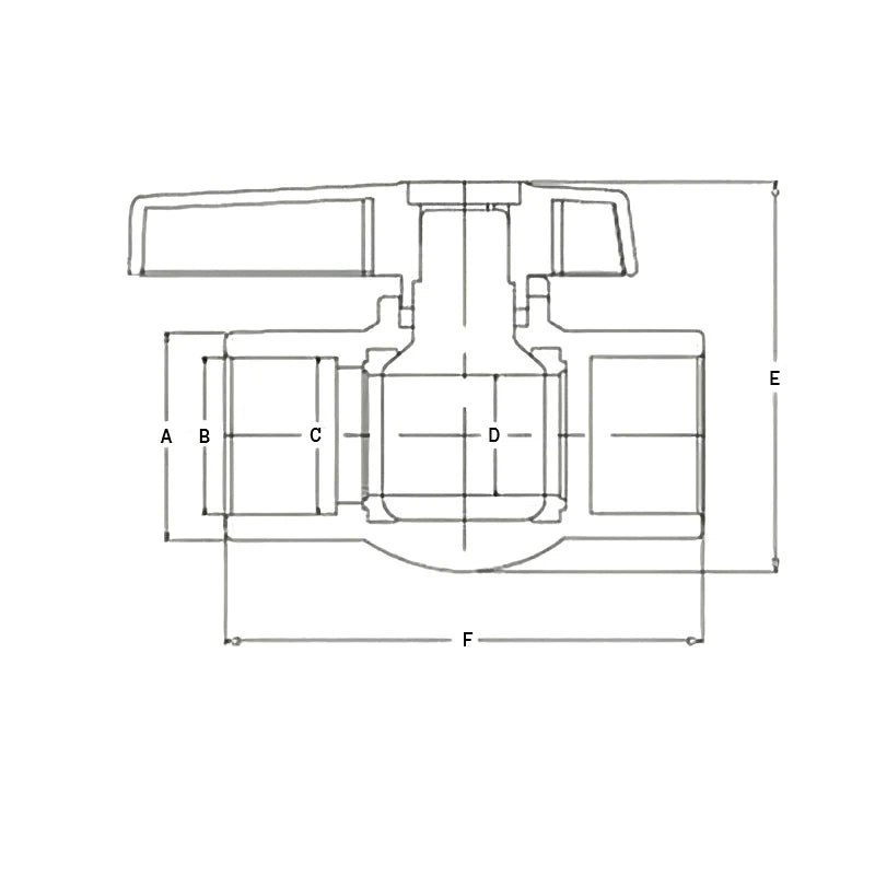4pcs PVC Pipe Female/Female 1" BSP Thread Ball Valve - Twin Eagle Imports