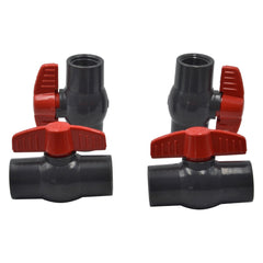 4pcs PVC Pipe Female/Female 3/4" BSP Thread Ball Valve - Twin Eagle Imports