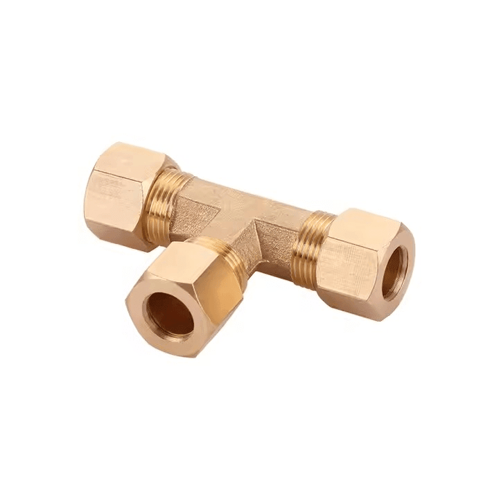 5 PCS – 1/4" Brass Compression Fitting Tee Union Grab Kit - Twin Eagle Imports
