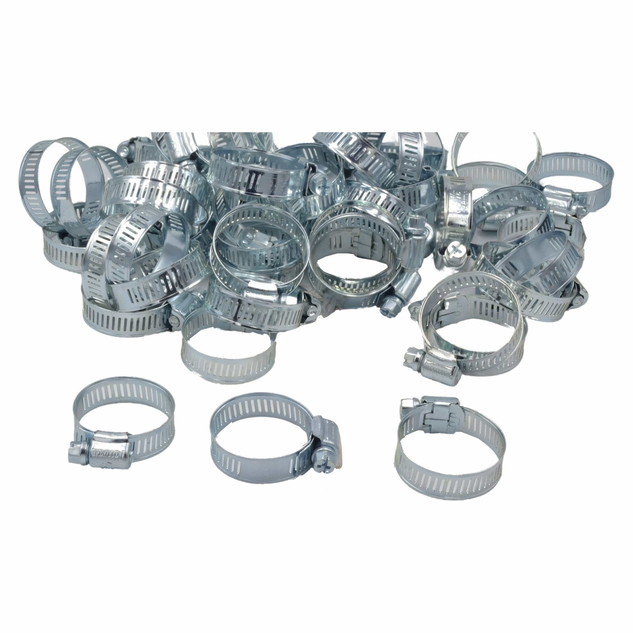 50 Piece 304 Stainless Steel 19-38mm Worm Drive Hose Clamp - Twin Eagle Imports