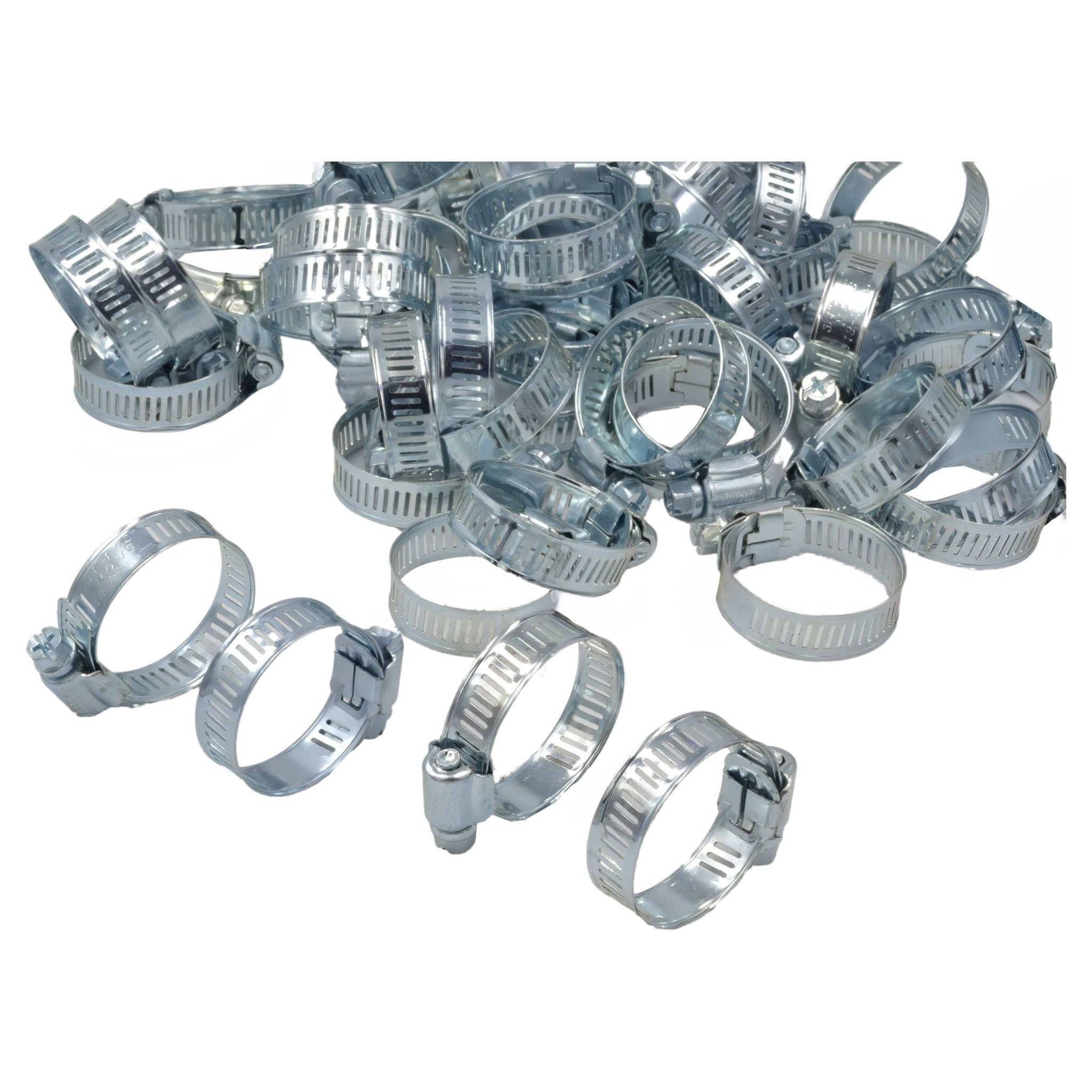 50 Piece 304 Stainless Steel 19-38mm Worm Drive Hose Clamp - Twin Eagle Imports