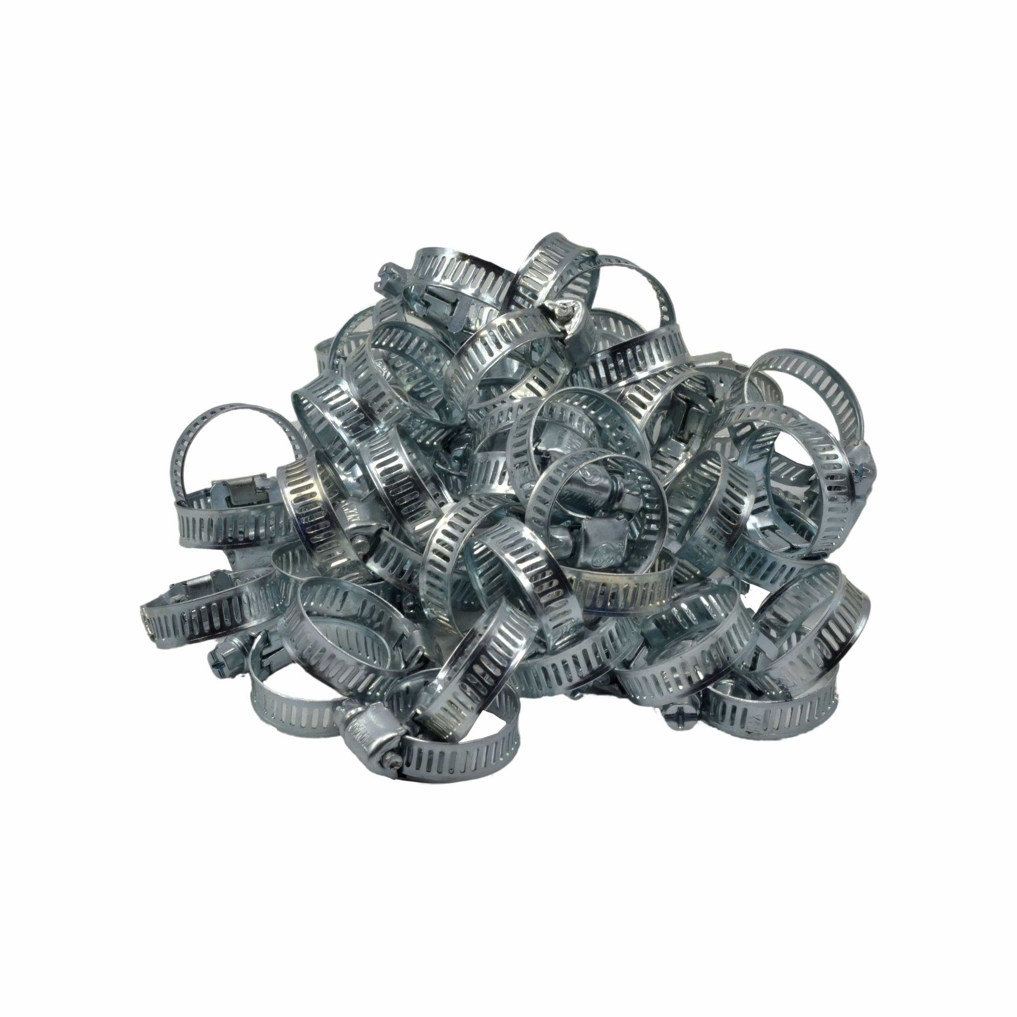 50 Piece Zinc 12-23mm Worm Drive Hose Clamp - Twin Eagle Imports