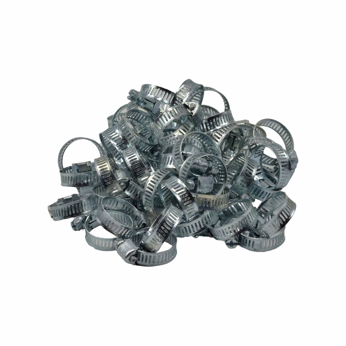 50 Piece Zinc 12-23mm Worm Drive Hose Clamp - Twin Eagle Imports