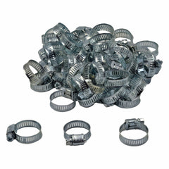 50 Piece Zinc 12-23mm Worm Drive Hose Clamp - Twin Eagle Imports