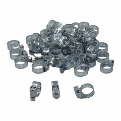 50 Piece Zinc 6-15mm Worm Drive Hose Clamp - Twin Eagle Imports