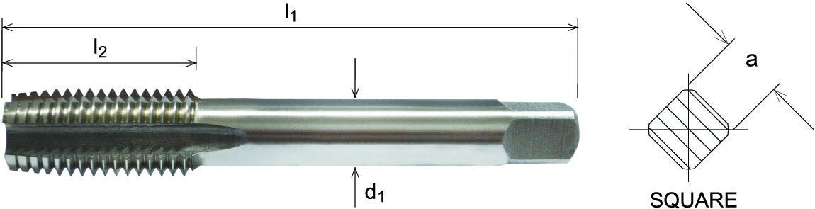 SOMTA Series 519  Left-Hand MC Taper HSS Tap