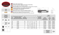 SOMTA - HSS BSPT TAP(BOTTOMING LEAD, TAPER FORM)