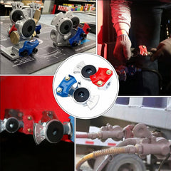 Universal Glad Hands – Pair of Corrosion-Resistant Couplers (Red & Blue)