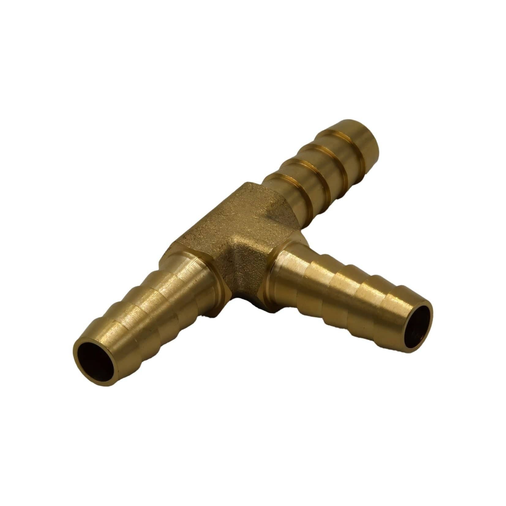 5pc 5/16" Three Way Brass Hose Barb Tee H5/16 Grab Kit - Twin Eagle Imports