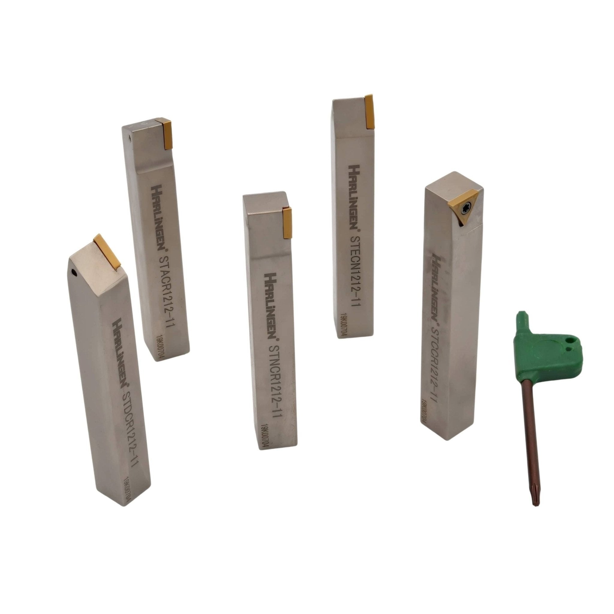 5pc Indexable Turning Tool Holder Set 12mm Shank 11-125-T15 - Twin Eagle Imports