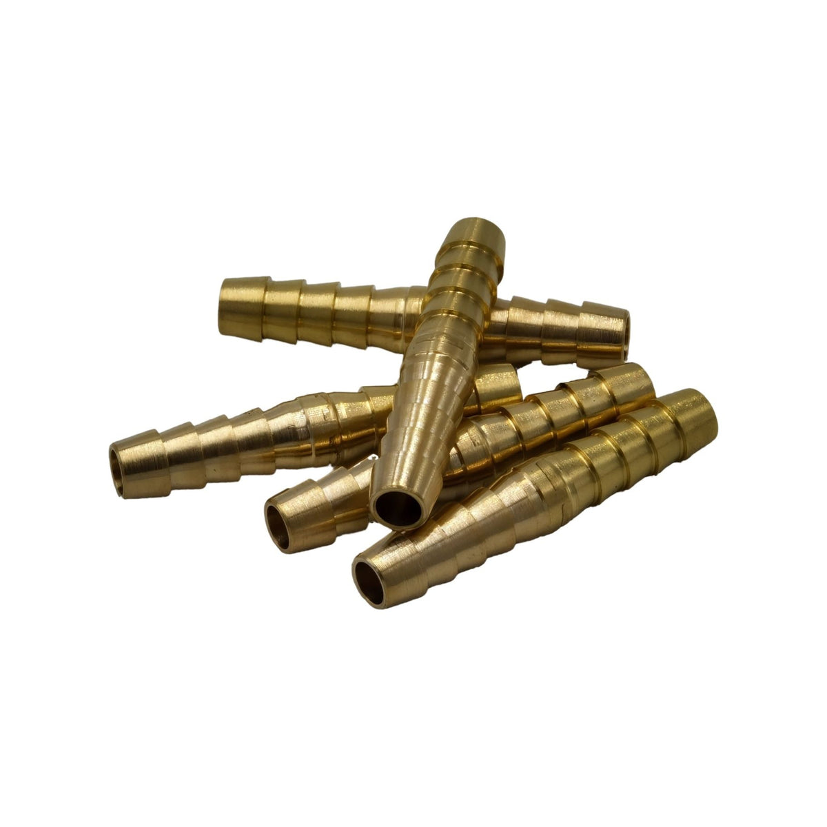 5pc 1/4" Brass Straight Hose Barb H1/4 Grab Kit