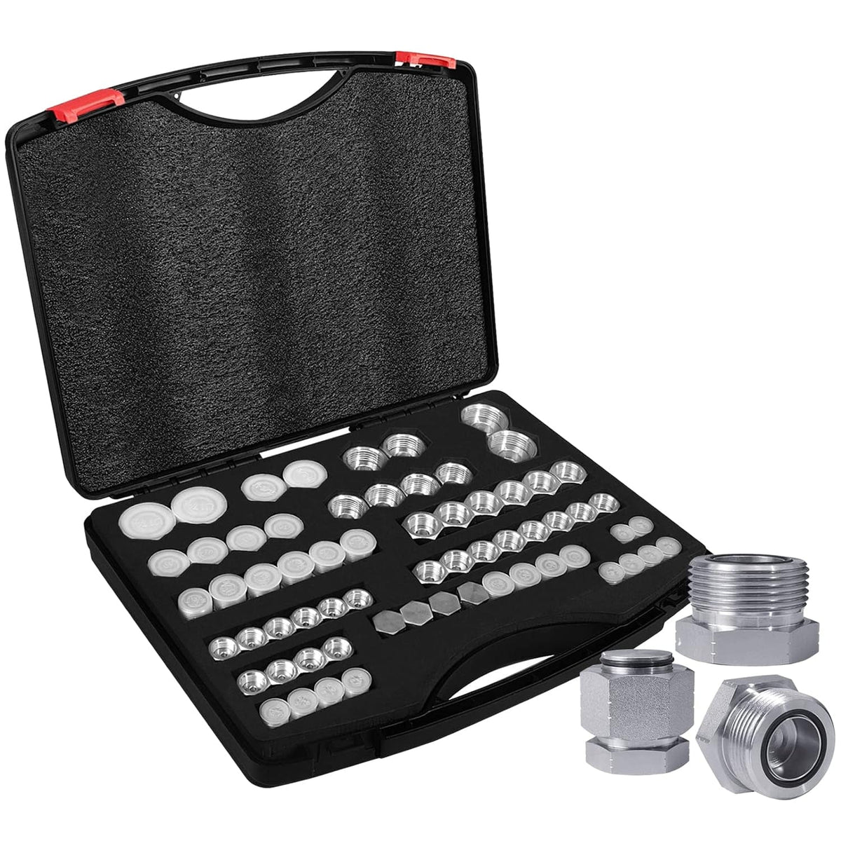 64Pcs ORFS O-Ring Face Seal Hydraulic Blanking Kit - Twin Eagle Imports