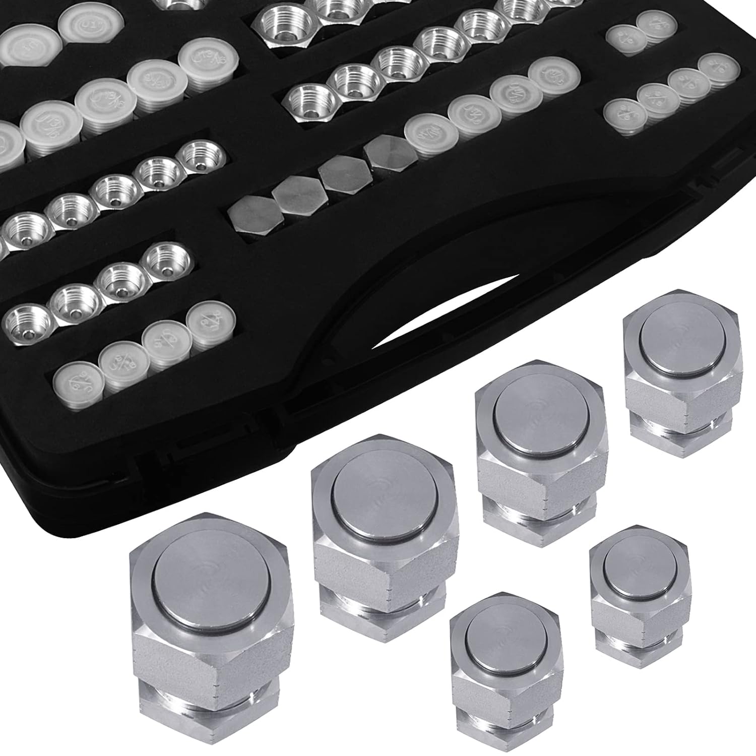 64Pcs ORFS O-Ring Face Seal Hydraulic Blanking Kit - Twin Eagle Imports