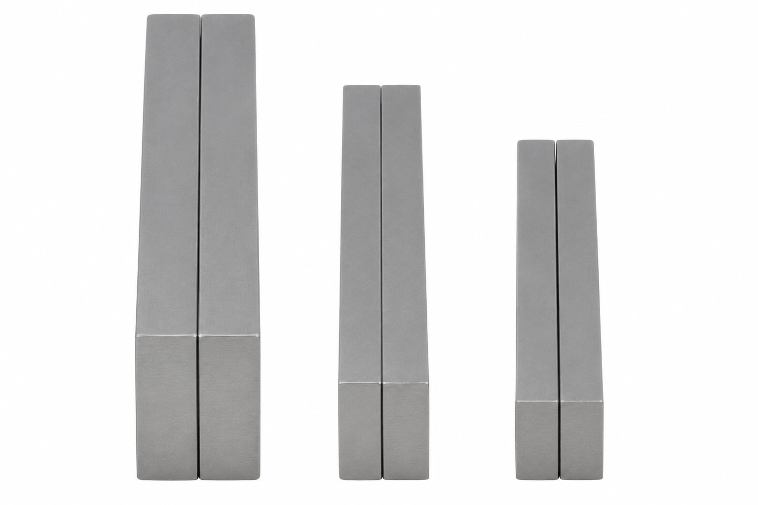 7 pairs Parallel Steel Gauge Block Set Ground Steel 14 plates 150 mm Long - Twin Eagle Imports
