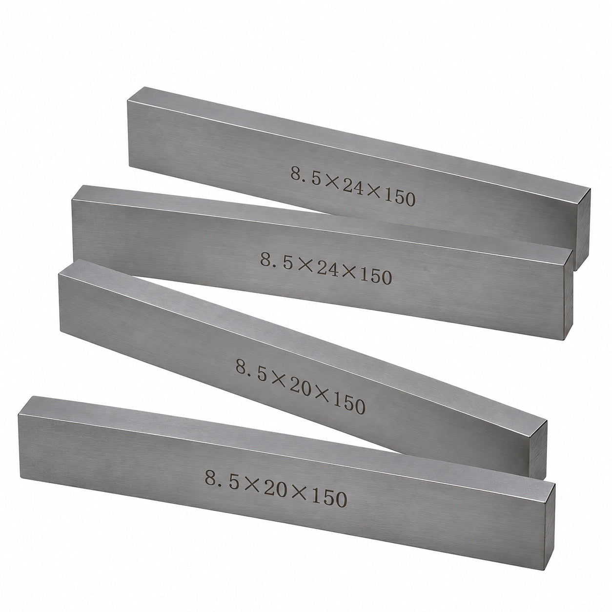 7 pairs Parallel Steel Gauge Block Set Ground Steel 14 plates 150 mm Long - Twin Eagle Imports