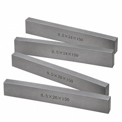 7 pairs Parallel Steel Gauge Block Set Ground Steel 14 plates 150 mm Long - Twin Eagle Imports