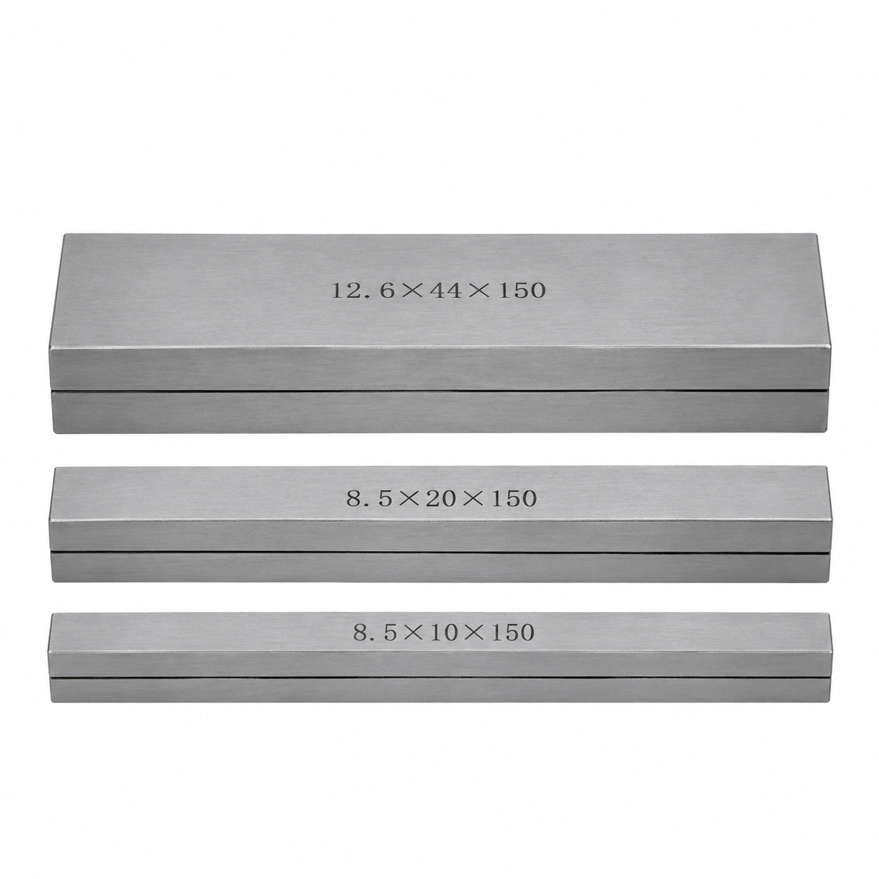 7 pairs Parallel Steel Gauge Block Set Ground Steel 14 plates 150 mm Long - Twin Eagle Imports