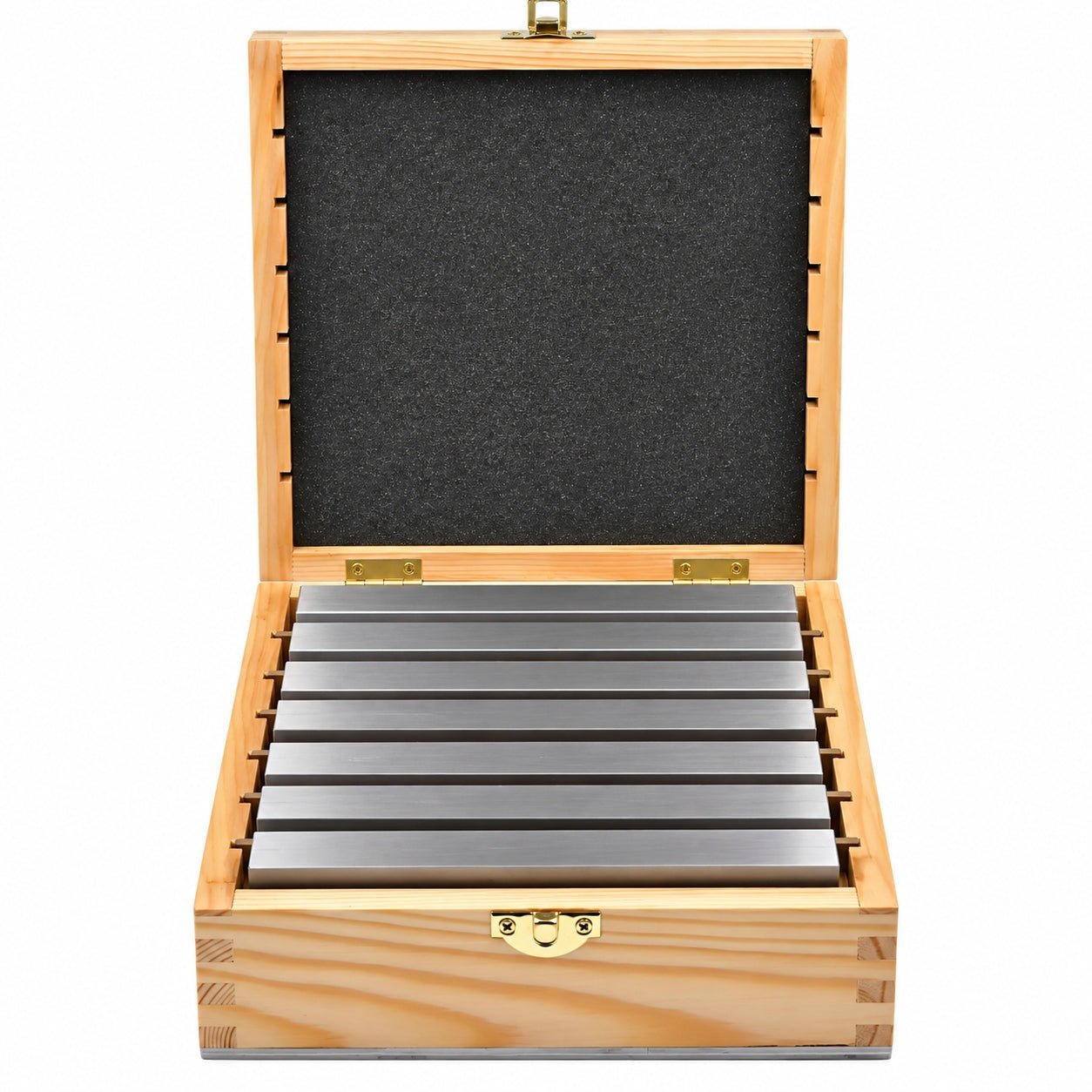 7 pairs Parallel Steel Gauge Block Set Ground Steel 14 plates 150 mm Long - Twin Eagle Imports