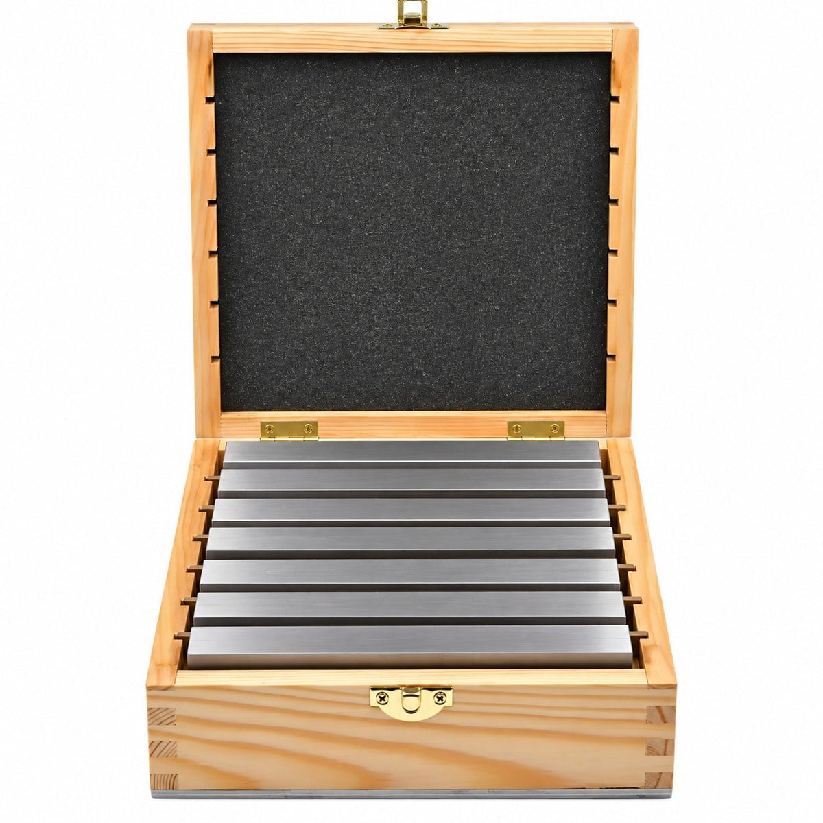 7 pairs Parallel Steel Gauge Block Set Ground Steel 14 plates 150 mm Long - Twin Eagle Imports