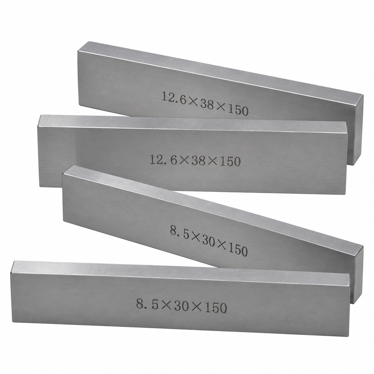 7 pairs Parallel Steel Gauge Block Set Ground Steel 14 plates 150 mm Long - Twin Eagle Imports