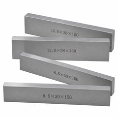7 pairs Parallel Steel Gauge Block Set Ground Steel 14 plates 150 mm Long - Twin Eagle Imports