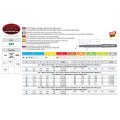 Somta Series 721 - HSS No.3 Morse Taper Shank Bridge Machine Reamers 18mm
