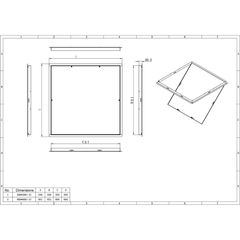 Ductsure AP-1010W Access Panel (Standard White Powder Coated) - 10" x 10"(254mm x 254mm)