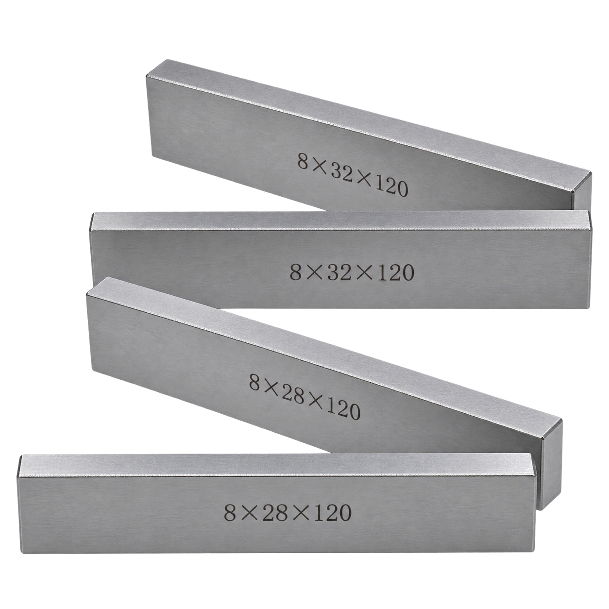 8 Pairs Parallel Steel Gauge Block Set Ground Steel 16 plates 120 mm Long - Twin Eagle Imports
