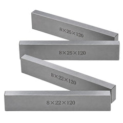 8 Pairs Parallel Steel Gauge Block Set Ground Steel 16 plates 120 mm Long - Twin Eagle Imports